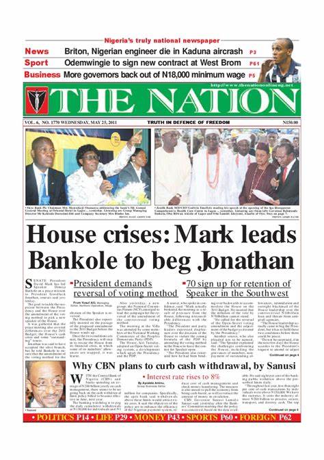 Nation's Newspapers Nigeria